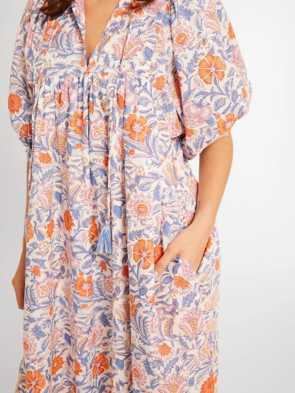 Mille Saffron Midi Dress in Newport Floral Size Small